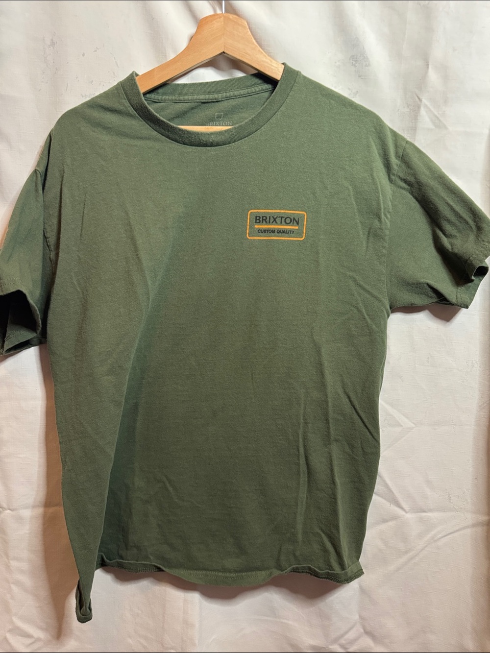Brixton Olive Green Short-Sleeve Logo Tee large #29